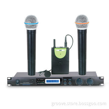 UHF Wireless Microphone with Carrier Frequency Range 800 to 830MHz
